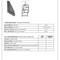 ASAŞ RW46 - Kapı ve Pencere Sistemleri