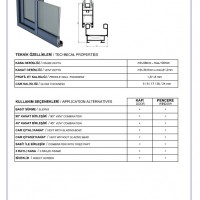 ASAŞ RS58 - Sürme Kapı ve Pencere Sistemi