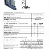 ASAŞ RST116 - Sürme Kapı ve Pencere Sistemi