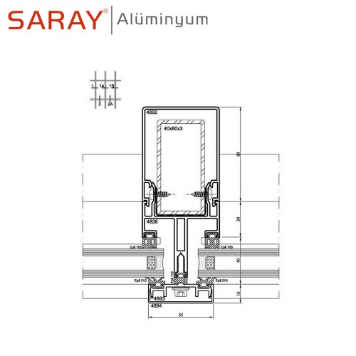 SARAY SG65K - Giydirme Cephe Sistemleri